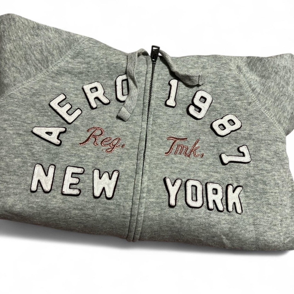 Aeropostale Gray New York Hoodie
